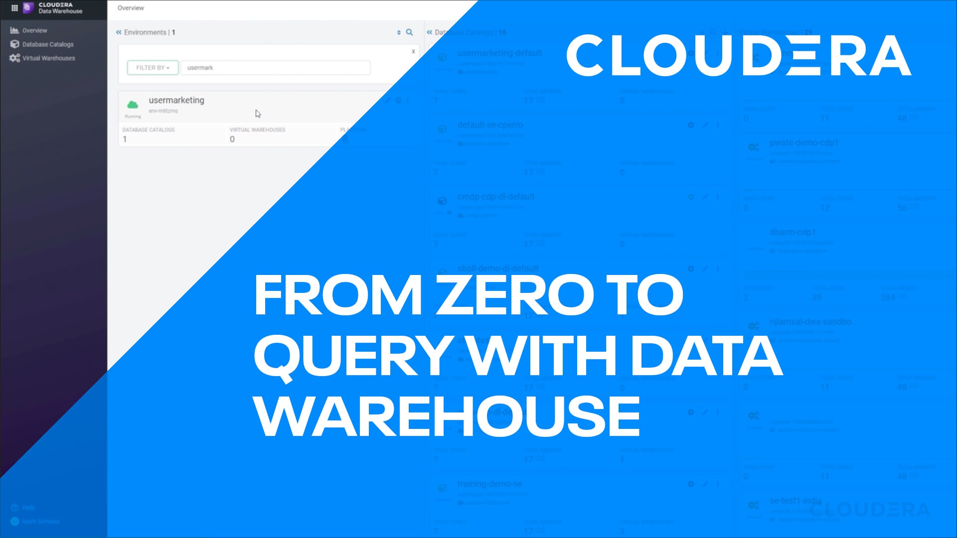De cero a consulta con Cloudera Data Warehouse