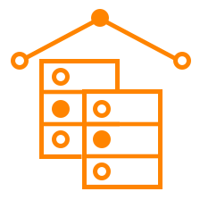 Icono de lakehouse de datos