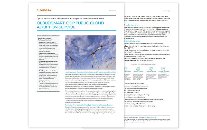CloudSmart: CDP Public Cloud Adoption Service